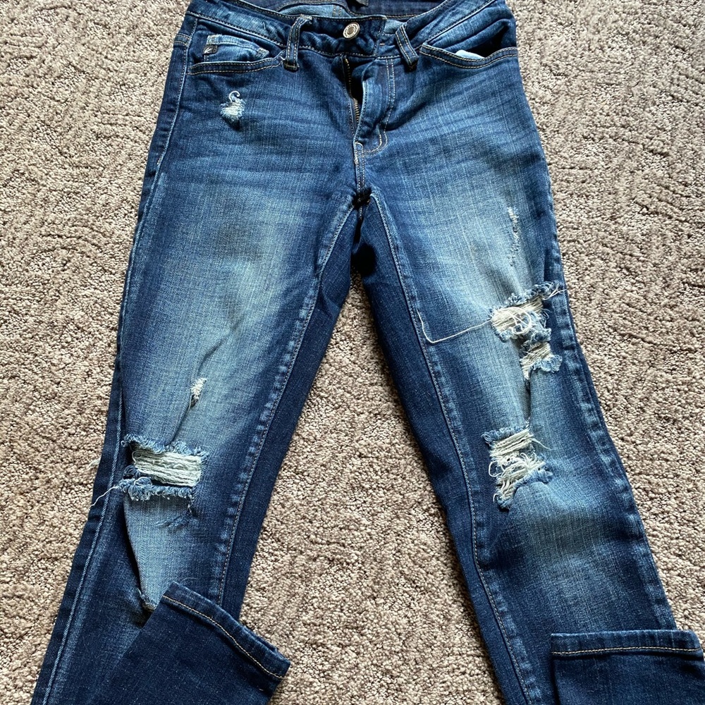 Flying monkey skinny jeans